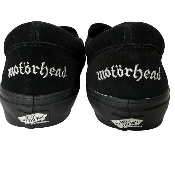 Vans x Motörhead Black Slip-On Shoes Men’s 12 Limited Edition - Picture 4 of 10